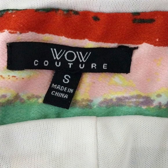 🔵BOGO FREE🔵 Wow Couture Halter Jumpsuit Backless Sz S Artsy Design - Picture 6 of 6